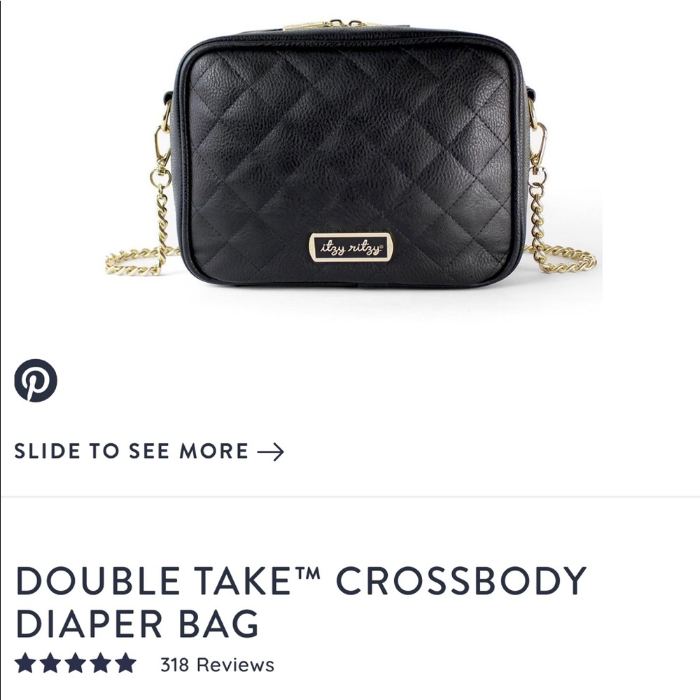 Itzy Ritzy Double Take CROSSBODY DIAPER BAG